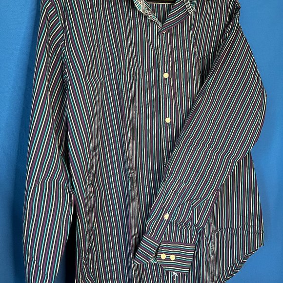 Tailorbyrd Collection Purple Posh Button Down Large - Picture 6 of 7